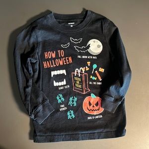 Little kids Halloween long sleeve T-shirt. Size 3T